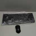 Wireless Keyboard and Mouse Combo, EDJO 2.4G Full-Sized Ergonomic Computer Keyboard with Wrist Rest and 3 Level DPI Adjustable Wireless Mouse for Windows, Mac OS Desktop/Laptop/PC (Black)