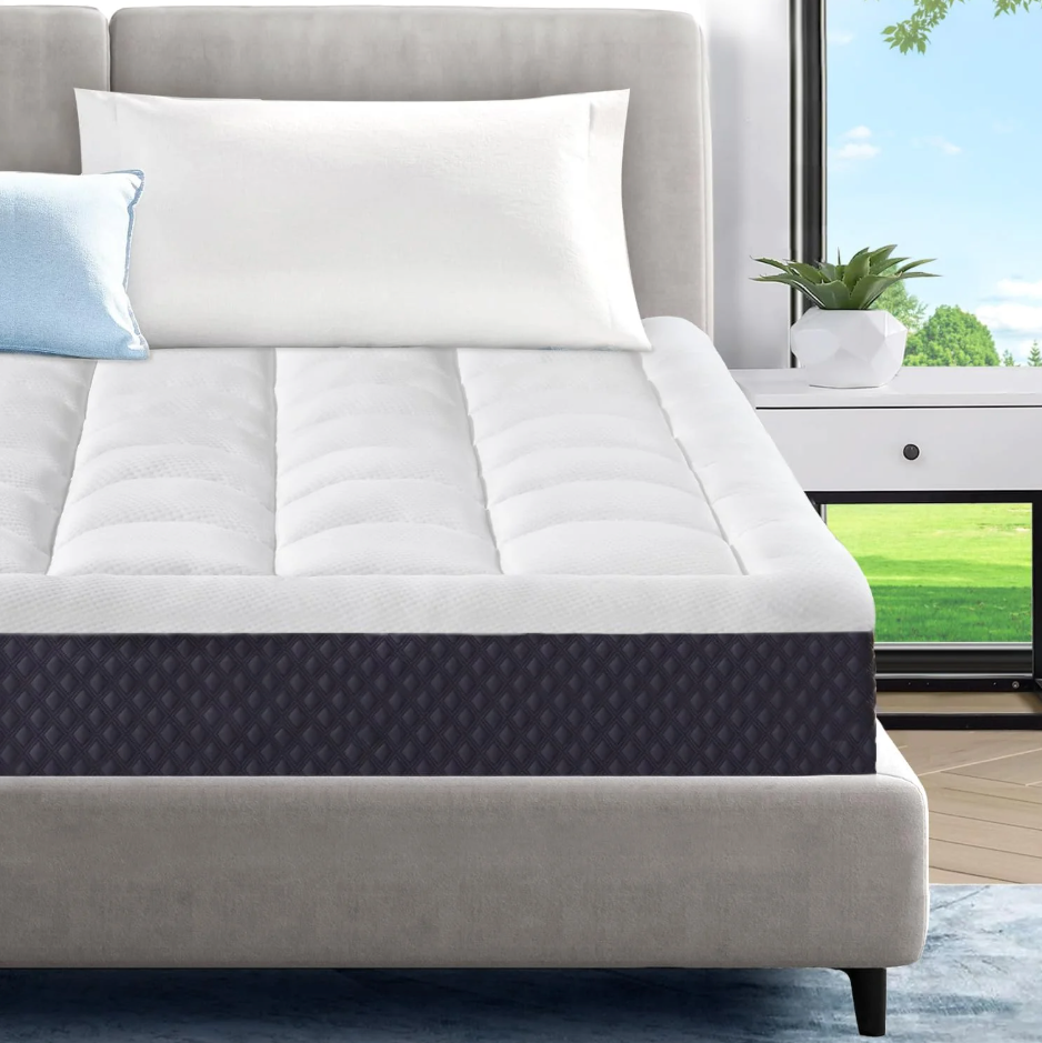ELEMUSE Adults 5 Inches Cooling Gel Memory Foam Full Medium Firm Pillowtop