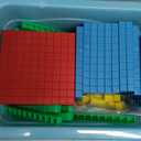 Base Ten Blocks Plastic 143 pcs Math Manipulatives Kindergarten Counting Cubes for Kids Math,Place Value Blocks for Early Counting Math Toy for 1st Grade