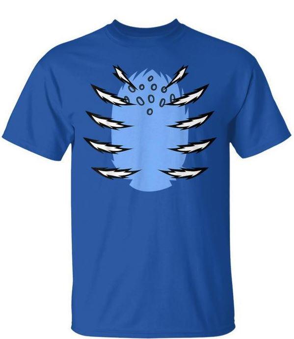 Halloween Costume Blue Tiger Diy Group Matching T-Shirt, Size L