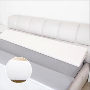 WdFour Bed Wedge Pillow, Close Off Headboard, Wall and Mattress Gap. Incline, Slanted Sweat-Proof Pillow for Neck and Back Pain Relief Anti-snoring for Comfortable Sleeping.(Off-White,76Wx10Dx6H) (King)