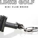 Links Golf Mini Golf Club Brush, Portable Golf Club Cleaner with Quick-Release Magnet & S-Carabiner Clip, Heavy Duty Nylon Bristles for Golf Bag, Cart and Pants