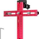 Cabinet Hardware Jig  Adjustable Drill Guide Template for Knobs & Handles Precision Hole Locator for DIY Cabinet Installation Fits 2.5" to 7.5" Spacing (Large)