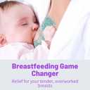 2 x Breast Treatment Ice Pack Hot Cold Breast Pad, Nursing Pain, Mastitis, Swelling, Essential for Breastfeeding New Mothers, 2 Pack,Blue,M