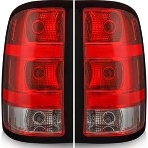 Tail Light Assembly Compatible with 2007-2013 GMC Sierra 1500 2500HD 3500HD Factory Style Pickup Truck Taillight Rear Brake Lamps OE Replacement, Driver Side