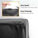 Lash Pillow for Lash Extensions with PU Leather Pillowcase,Memory Foam Neck Pillow Eyelash Extension Ergonomic Curve Improve Cervical Pillows for Neck Pain, Black