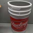 Rawlings | Official League Competition Grade Baseballs | ROLB1X | Game/Practice Use | Youth/14U | Bucket | 24 Count, 6 gallons