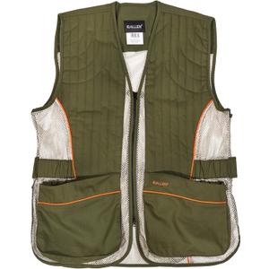 Allen Company Ace Shooting Range Vest with Moveable Shoulder Pad - Shooting Apparel for Adults - X-Large - Olive/Tan