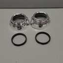 Inch Bi-Xenon/led Projector Headlights Lens Cover Lamp chrome Masks Fit For Hella 3R G5 lens(2x C for 2.5inch len)