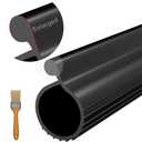 Garage Door Seal P Bulb - 8ft Flexible Weatherproof TPE Seal for Single-Channel Doors, Easy DIY Installation, Prevents Drafts, Noise Reduction, Saves Energy, 0.35" Tips | 0.36-0.40" Fit Range
