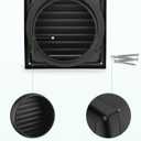 Stanbroil 6 Inch Wall Vent Exhaust Cover, External Extractor Dryer Cushioned Non-Return Flap, Outside Airflow Vent Replacement Hood