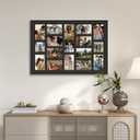 J.M.Deco 17 Opening Collage Picture Frame for Wall Decor, One-piece Photo Frame Collage Gallery Wall Hanging for 4x6 Photos, 4x4 Photos, Ideal Christmas Gift, Black