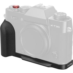 SMALLRIG X-T30 III/X-T30 II/X-T30 L-Shape Grip for FUJIFILM Camera, Built-in Quick Release Plate for Arca, 1/4"-20 Holes, Lightweight Ergonomic Silicone Handgrip,Shutter Button (Black) - 5663
