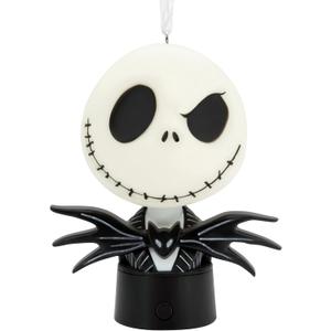 Hallmark Disney Tim Burton's The Nightmare Before Christmas Jack and Sally Christmas Ornament with Light
