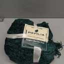 PAVILIA Emerald Green Chenille Throw Blanket for Couch Sofa, Soft Green Knit Throw with Tassel, Decorative Blanket for Bed Chair Living Room, Emerald Green 50x60