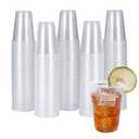 Turbo Bee 300 Pack 9oz Clear Plastic Cups Disposable Mouthwash Cups, Ideal for Whiskey, Drinking Tasting, Food Samples