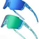 Kids Baseball Sunglasses - Youth Baseball Sunglasses for Boys Girls - Sports Softball Shades Age 4-10