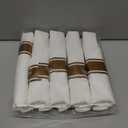 50Guests Pre Rolled Gold Plastic Silverware Sets - Heavy Duty Gold Cutlery - Include 50 Pack Wrapped Disposable Utensils with Napkins for Parties, Dinners & Weddings
