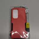 RMOCR Case for Samsung Galaxy S25, Full Body Heavy Duty Rugged Shockproof Protective Phone Cover with Lanyard Strap, Tempered Glass Screen Protector and Camera Lens Cover, Red