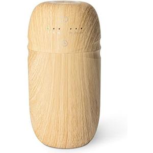 Waterless Essential Oil Diffuser, Rechargeable & Wireless Aromatherapy Diffuser for Home, Office, Portable Air Diffuser with Time Setting, 3 Mist Mode, Wood Grain