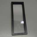 Coin Display Frame, Clear 3D Floating Holder Box Case for Challenge Coins, Medals, Specimens, Jewelry, 9 Inch, Black, Rectangle