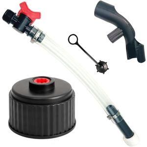 Gas Cans, racing fuel jug hose, Fuel Filler Jug Hosewith Ball 3044 Valve Shut Hose, Racing Fuels 3042 Replacement Jug Cap,5 Gallon Gas Can for Racing,Fuels Replacement Jug Cap,Scribner Fuel Jugs,  (Red)