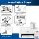 Waste Ink Pad Replacement with Reset Software for Ecotank ET-2800 ET-4800 ET-2720 ET-2803 ET-2400 ET-4700 2800 4800 2720 2803 ET2800 ET4800 Printer, Maintenance Box with Reset Software (2 Packs)