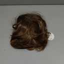 TISHINING Layered Short Ombre Brown Wavy Bob Wigs for Women Chin Length Mixed Brown Synthetic Hair Wig with Dark Roots Natural Looking Daily Party Wigs for White Women