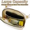 Belt Bag Fanny Pack Crossbody Bags with Initials Cute Stuff Birthday Gifts for Teenager Girls Trendy Stuff for Teens - White A,Khaki Bag