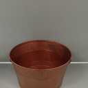 Galvanized Tub Ice Bucket For Parties, Thick Metal Galvanized Drink Buckets, Beverage Bucket with Handles, Drink Bucket for Indoor & Outdoor Party (1Pcs Copper)