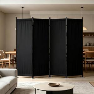 Room Divider, 4 Panel Folding Screen, 88” Portable Separating 3 Feet(Black)
Partition Room Dividers, Lightweight Freestanding Wall Divider Screen Office Bedroom Hospital