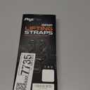 Grip Lifting Straps for Weightlifting and Strength Training, Premium Cotton and Padded Wrist Wraps, Gym Deadlift for Men & Women (Black, 1-Pair) (2 Pcs)