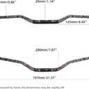 Universal 1 1/8" 28mm Handle Bar with 2 pairs Grip Donuts for CRF KLX KX LTR TRX SX SXF EXC XCW Motocross Pit Dirt Bike Scooter ATV Quad Bike Grizzly Hawk 250 Bicycles Black