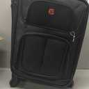 SWISSGEAR Sion Softside Expandable Spinner Luggage Durable Lightweight Travel Suitcase, Black, Carry-On 21-Inch