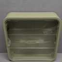 Clear Display Case for Figures, Wall-Mounted Doll Storage Box, Adjustable Display Stand with Door Dust and Moisture Proof Suitable for Lego Collectibles Action Figures Pop Mart (Green)