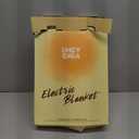 EHEYCIGA Electric Heated Throw Blanket Twin Size Faux Fur, 10 Hours Auto Shut Off 9 Heating Levels Heating Blanket for Kids, Soft Warm Heated Blanket Fast Heating Grey, Faux Fur & Sherpa