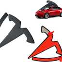 YHCDSEA for Model Y Emblem Badge Sticker Cover, fit for Model Y Logo Decals Accessories (Matte Black)