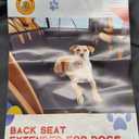 Back Seat Extender for Dogs, Waterproof Dog Car Seat Cover for Back Seat with Hard Bottom, 2025 Upgraded Material, Anti Scratch, Safer, Easy to Use and Clean, Holds 400lbs, Black, Large