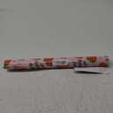 Afucus Birthday Wrapping Paper - Mini Roll, Strawberry, Happy Birthday Text, Cake & Star Design, Pink, Suitable for Boys & Girls, Party & Baby Shower (17 Inch x 33 Feet)