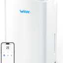 Dehumidifier for Home, 2500-3000 Sq Ft, 60 Pints Max. Smart Compressor, Smart App-Controlled Humidity, With Drain Hose, Child Lock, Idea for Bedrooms, Laundry, Basements (White)