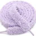 Soft Flat Fuzzy Shoelaces: Furry Shoe Laces for Sneakers 1 Pair | Extra Wide, Thick Shoestrings