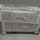 Under Bed Storage with Wheels, Rolling Under Bed Storage Bins for Shoes Clothes, Foldable and Easy Mobility (2 Pack, White)