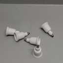 ELECTOP E11 to E26 E27 Socket Adapter Converter,Mini Candelabra E11 Base Convert to Medium E26/E27 Standard Screw Base(5 Pack)