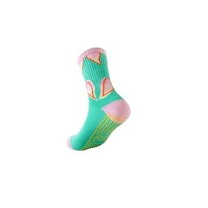 FloFit Non-Slip Pilates Socks for Women with Grips – Barre, Yoga, Workout, Studio Grip Socks – Toeless, Breathable, Anti-Skid (US, Alpha, One Size, Regular, Regular, Watermelon) Pack of 4