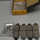 Front Brake Pads Compatible with 2002-2005 Chevy Trailblazer GMC Envoy 2003 2004 Ceramic Brake Pads w/Hardware Replacement HZ882