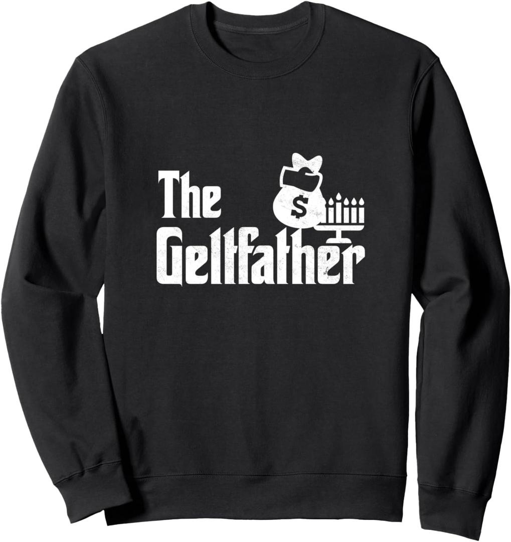 Gelt Father Hanukkah Dreidel Game Jewish Dad Menorah Latkes Sweatshirt
