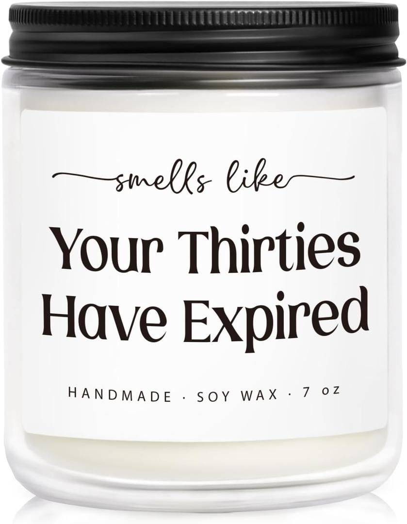 40th Birthday Gifts Women Men, 40th Birthday Decorations Candle for Women Men, 1985 Forty Bd Gifts for Her Him,Friend,Sister,Wife,Husband,Dad,Mom - Handmade Candle 7oz