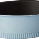 KitchenAid KCTI40CRGB Traditional Cast Iron Casserole Cookware, 6 quart, Glacier Blue