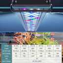 SEAOURA Led Aquarium Light for Plants-Full Spectrum Fish Tank Light with Timer Auto On/Off, 18-24 Inch, Adjustable Brightness, White Blue Red Green Pink LEDs with Extendable Brackets for Freshwater