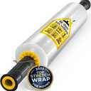 Modern Innovations 15 Inch Clear Stretch Wrap Roll with Handles (1 Roll-1000 Feet) Heavy Duty Shrink Wrap for Moving, Packing Supplies for Wrapping Furniture, Industrial Plastic Pallet Cling